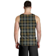 Farquharson Weathered Tartan Plaid Men Tank Top