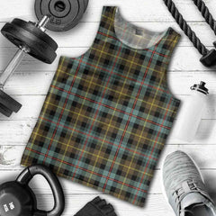 Farquharson Weathered Tartan Plaid Men Tank Top