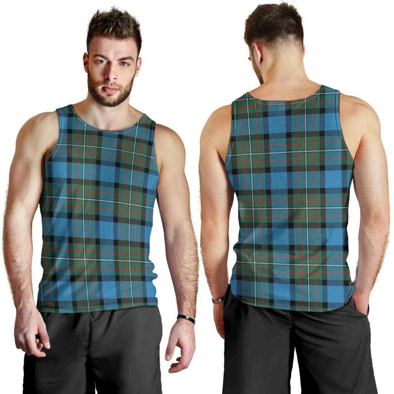 Fergusson Ancient Tartan Plaid Men Tank Top