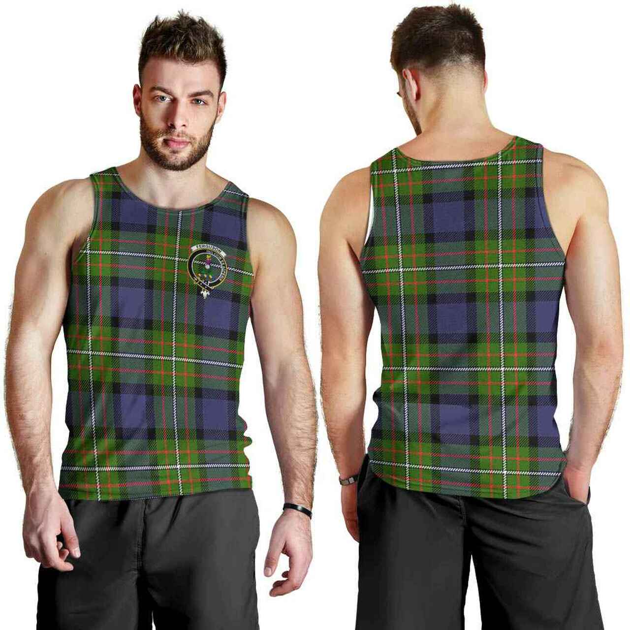 Fergusson Tartan Crest Men Tank Top