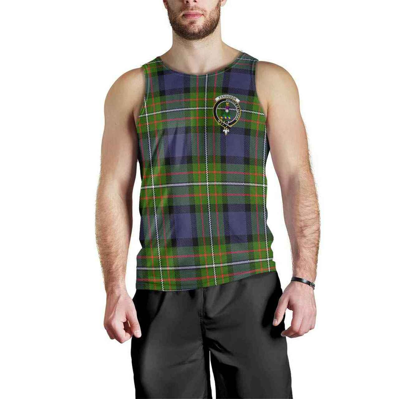 Fergusson Tartan Crest Men Tank Top