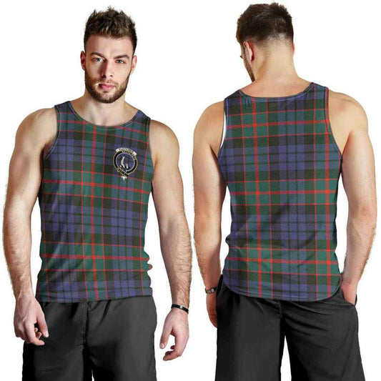 Fletcher Tartan Crest Men Tank Top