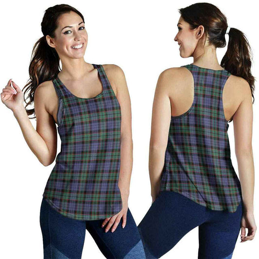 Fletcher Modern Tartan Plaid Women Racerback Tank