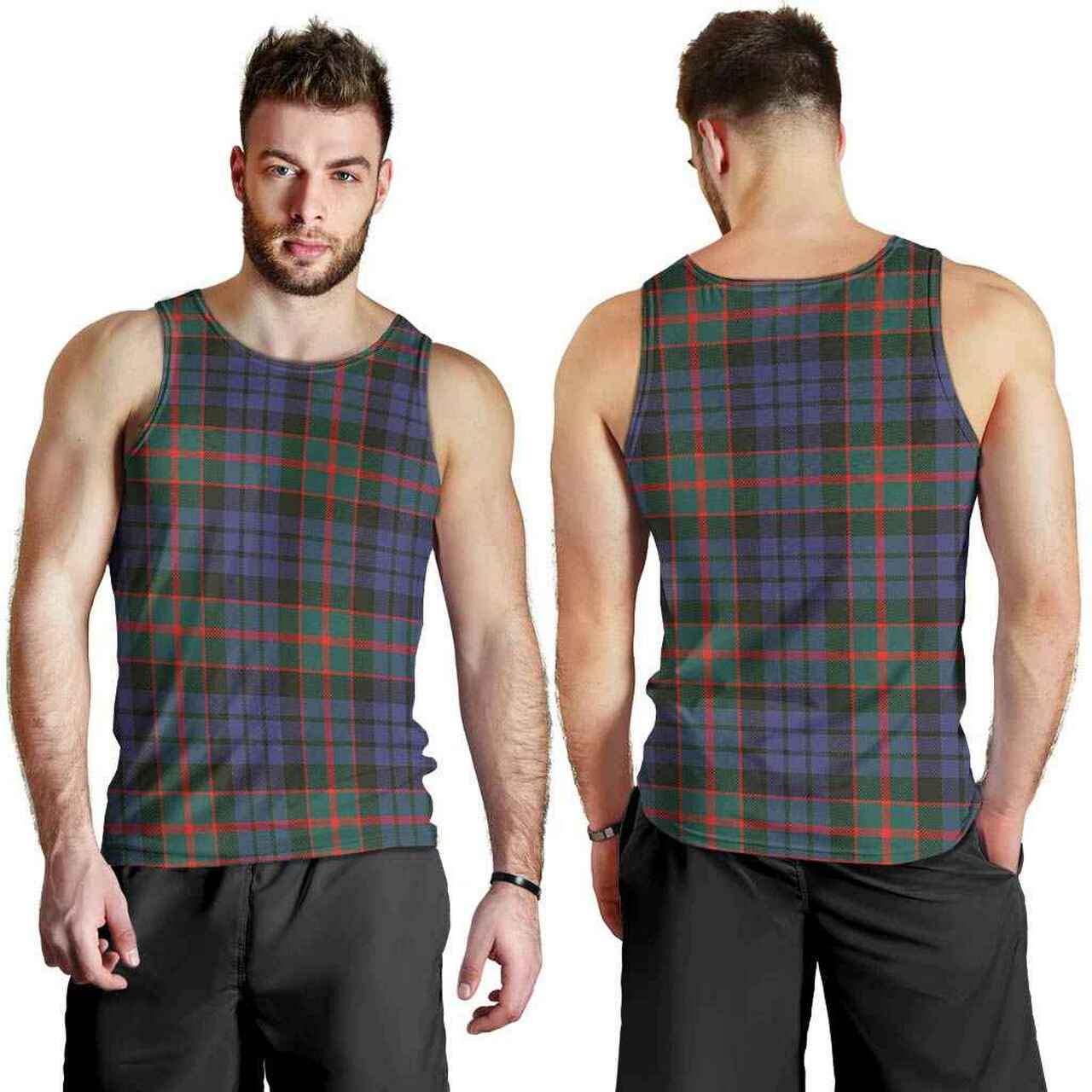 Fletcher of Dunans Tartan Plaid Men Tank Top