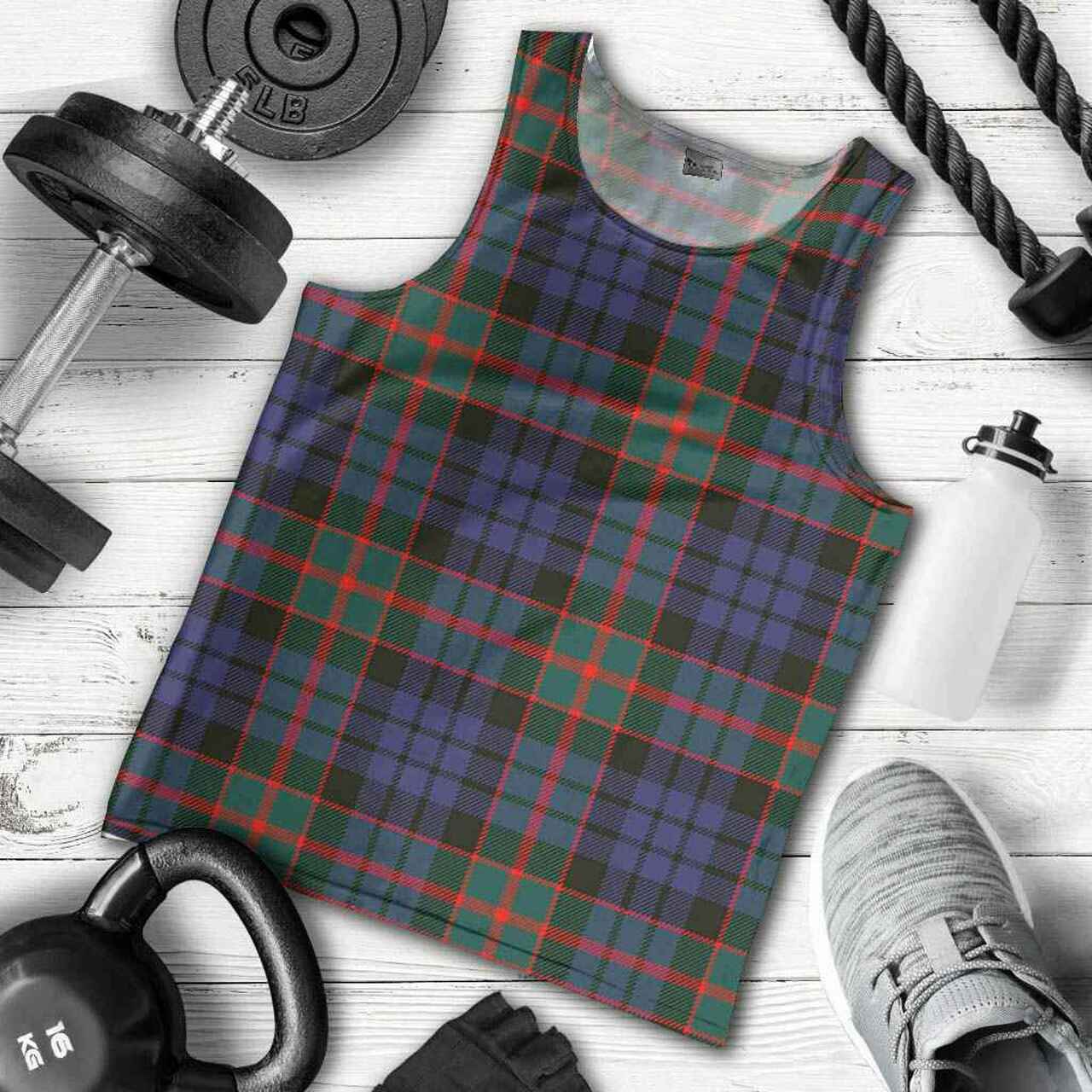 Fletcher of Dunans Tartan Plaid Men Tank Top