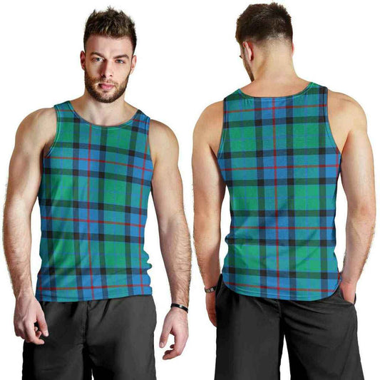 Flower of Scotland Tartan Plaid Men Tank Top