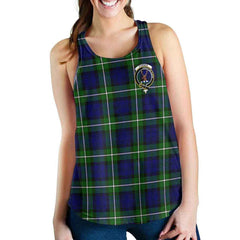 Forbes Tartan Crest Women Racerback Tank