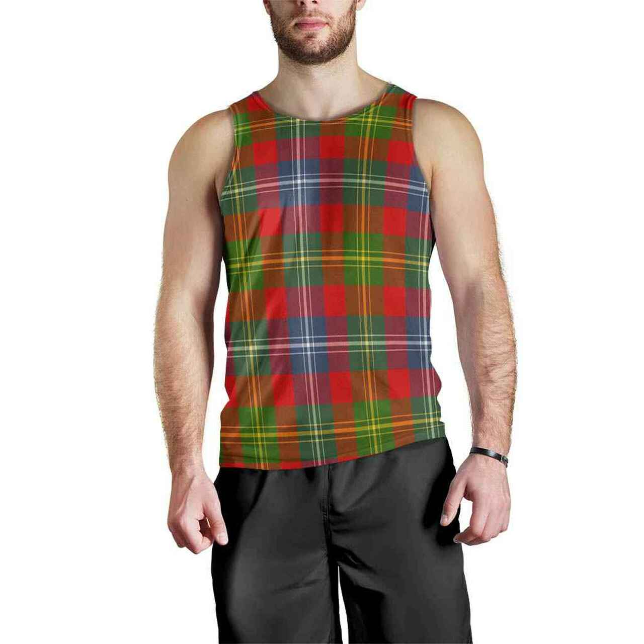 Forrester Tartan Plaid Men Tank Top