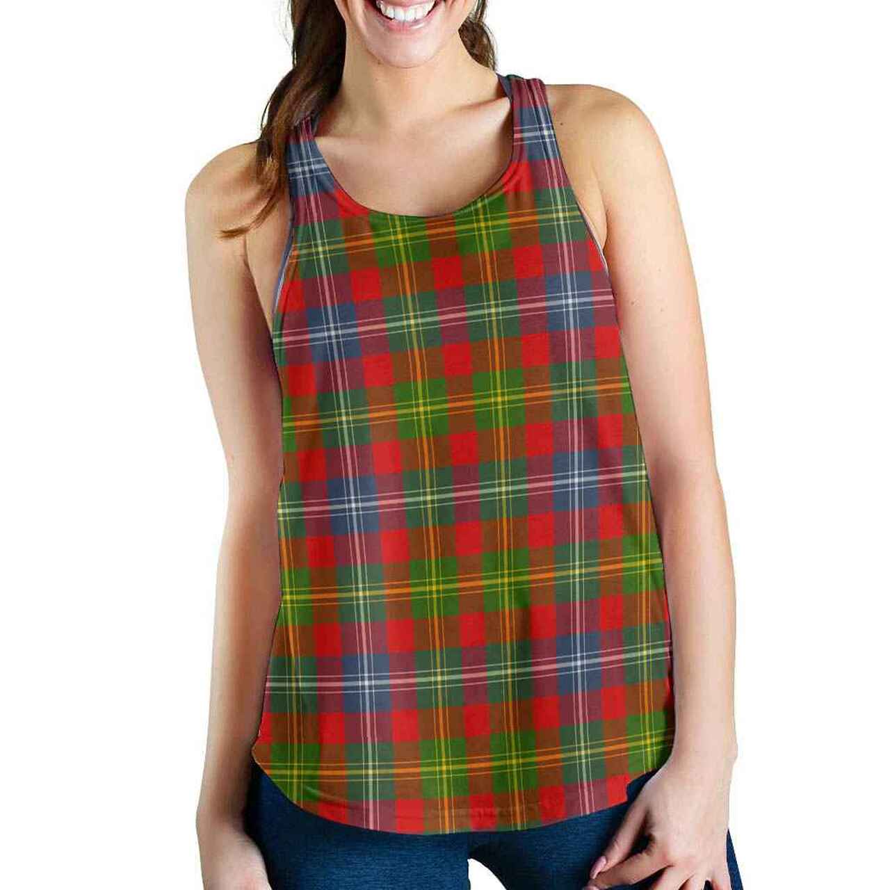 Forrester Tartan Plaid Women Racerback Tank