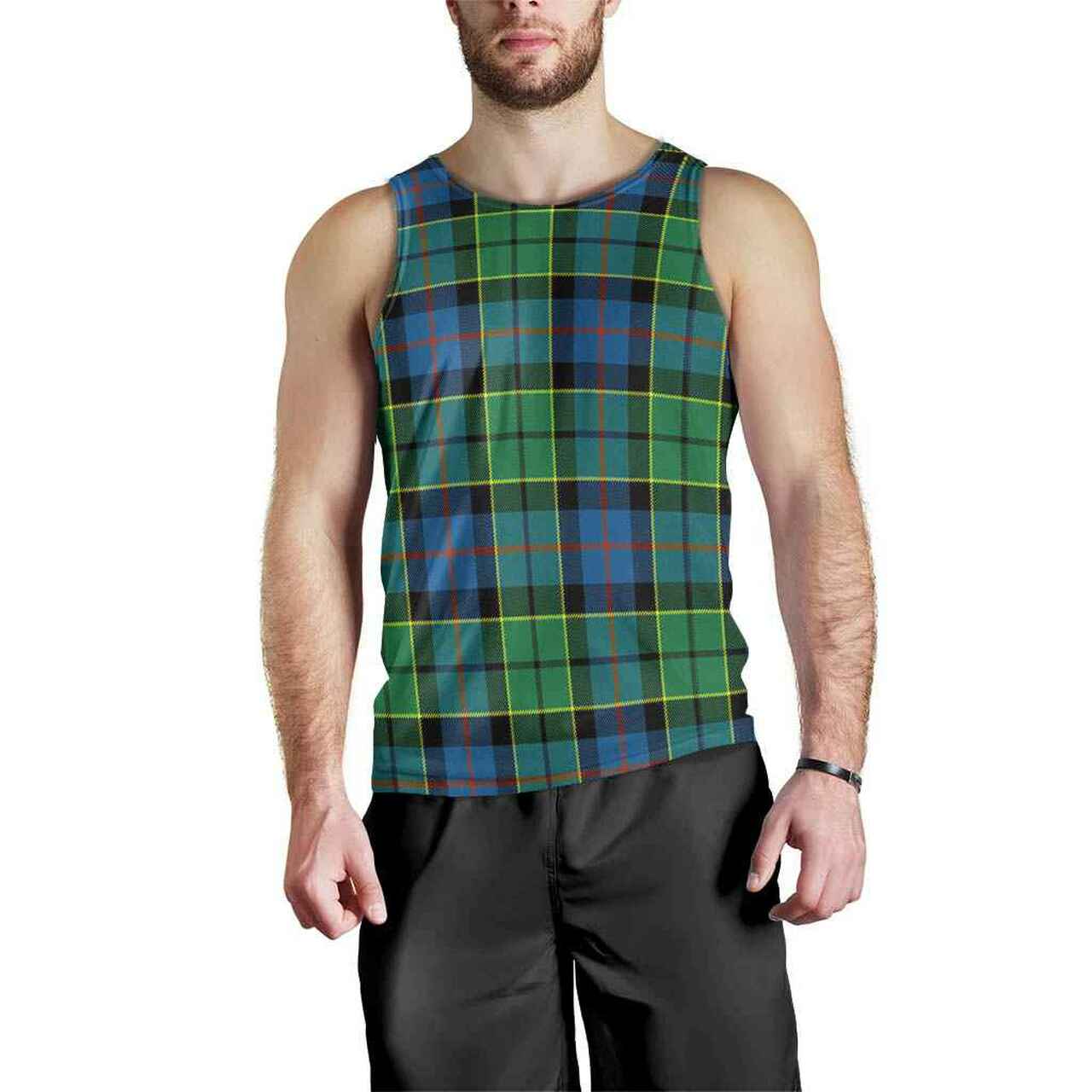 Forsyth Ancient Tartan Plaid Men Tank Top