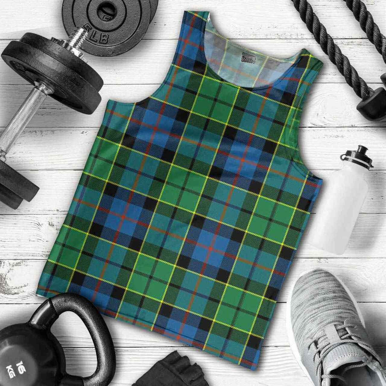 Forsyth Ancient Tartan Plaid Men Tank Top