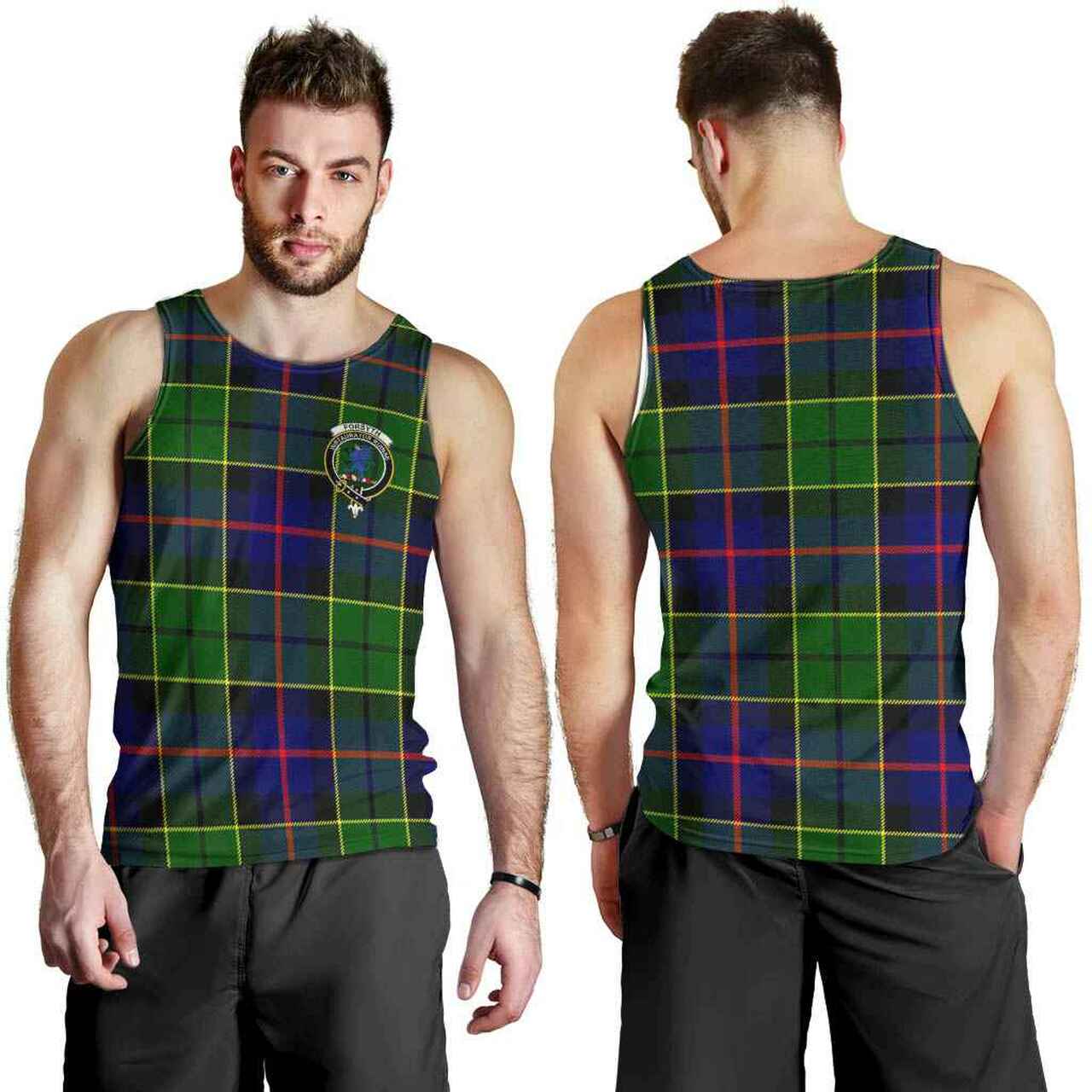 Forsyth Tartan Crest Men Tank Top