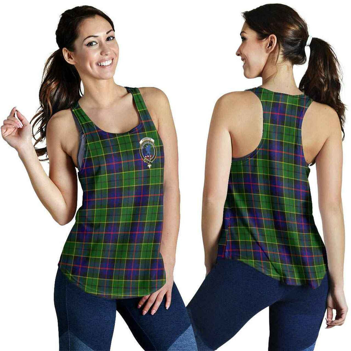 Forsyth Tartan Crest Women Racerback Tank
