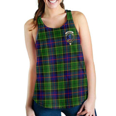Forsyth Tartan Crest Women Racerback Tank