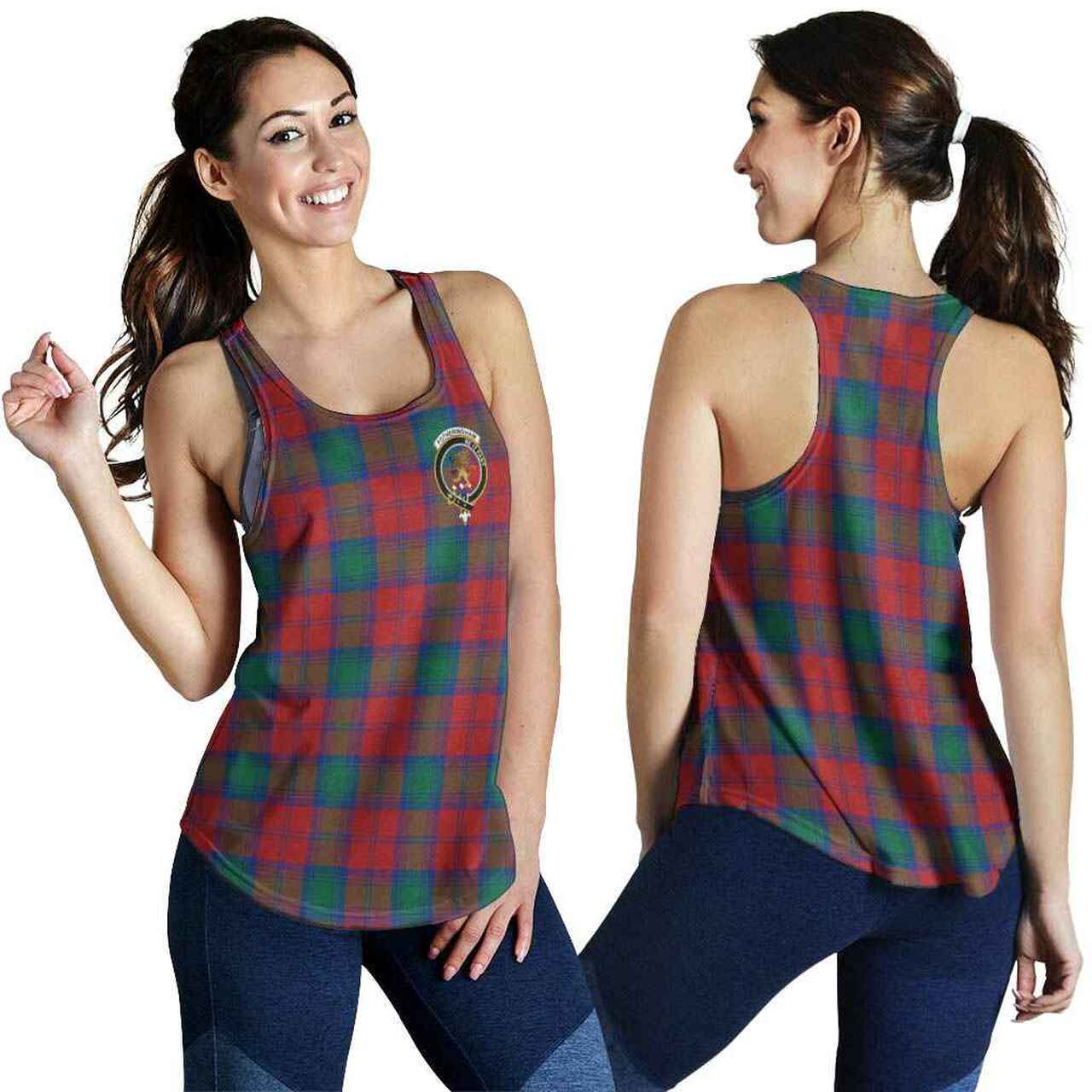 Fotheringham Tartan Crest Women Racerback Tank