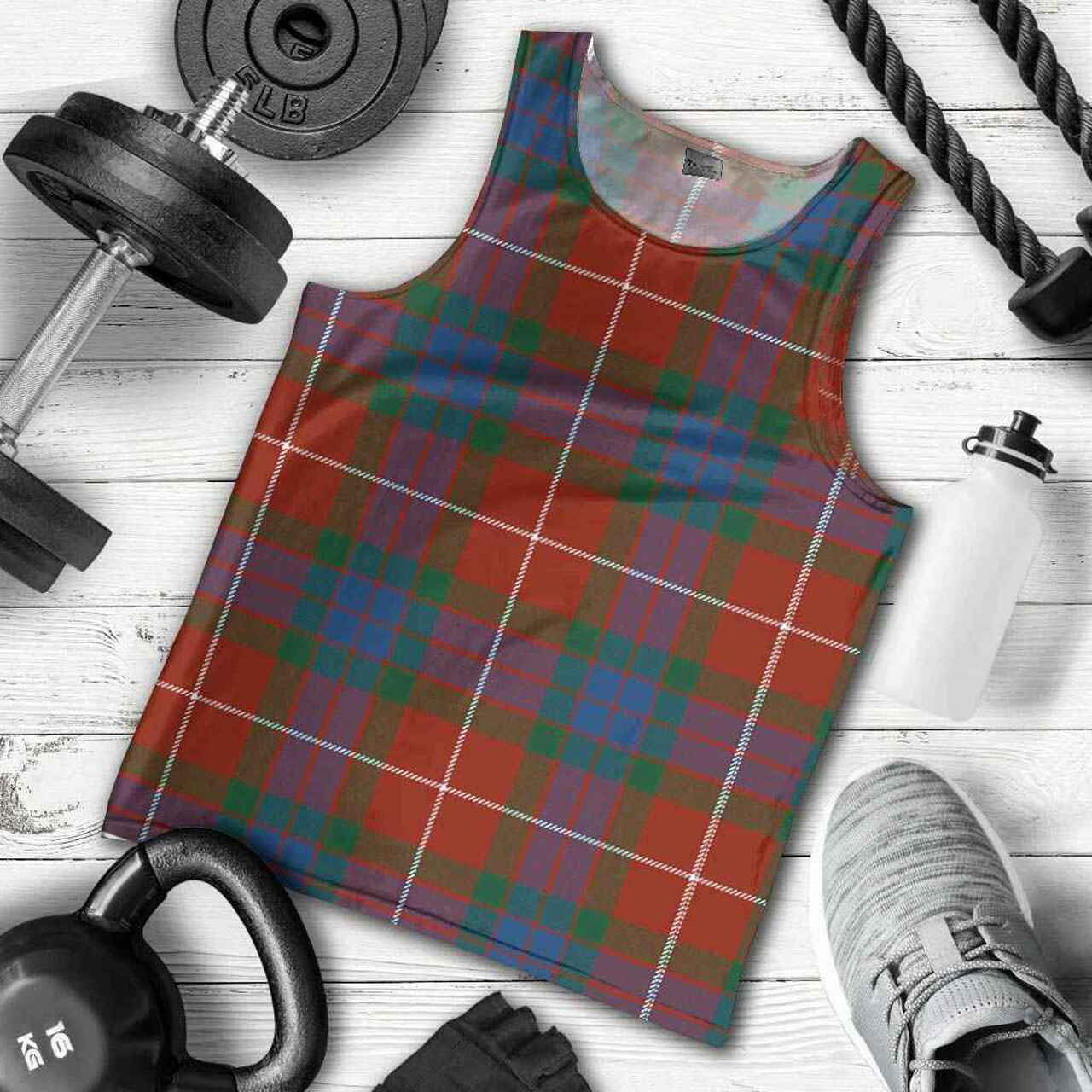 Fraser Ancient Tartan Plaid Men Tank Top