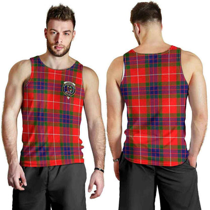 Fraser Tartan Crest Men Tank Top