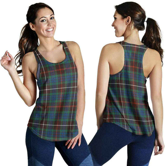 Fraser Hunting Ancient Tartan Plaid Women Racerback Tank