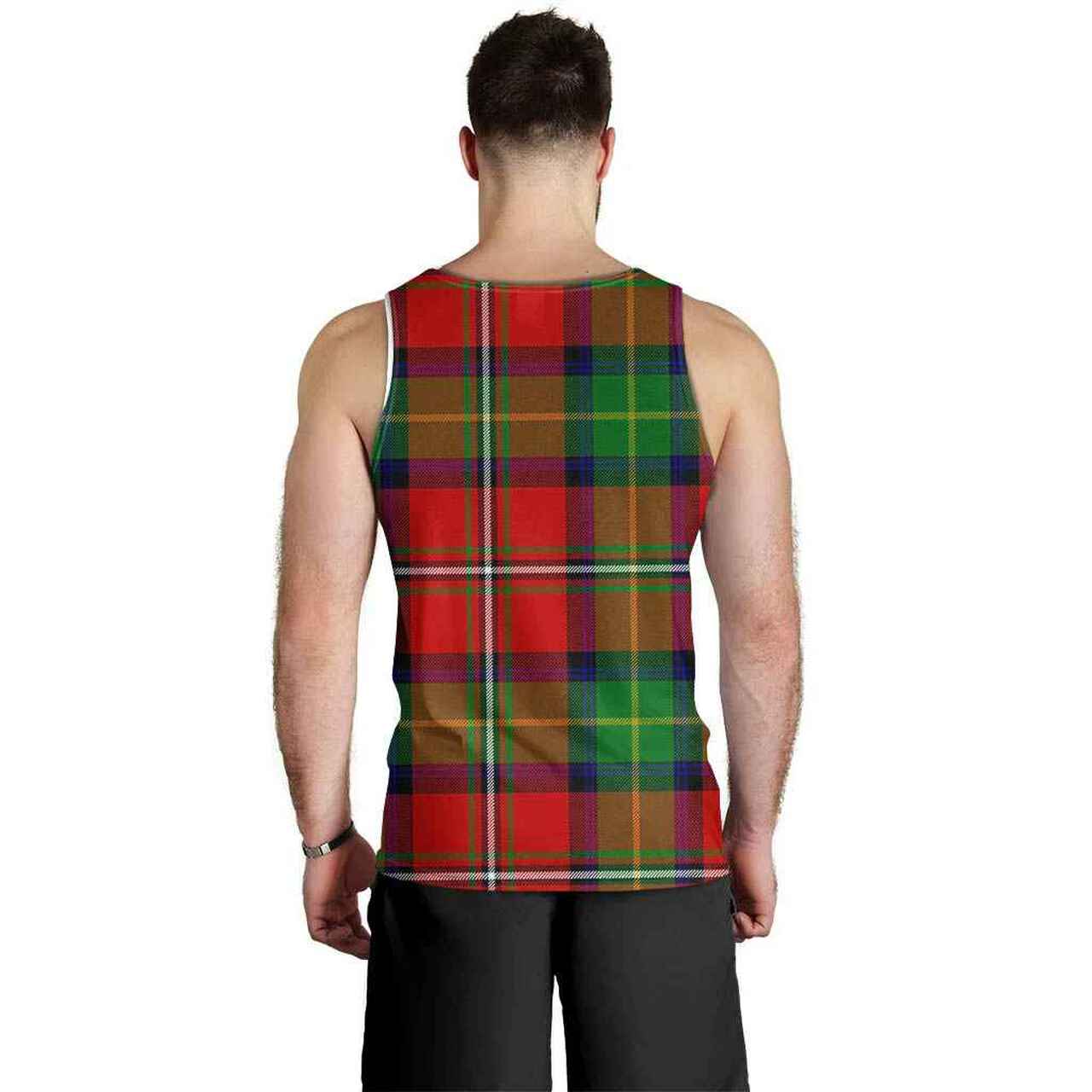 Fullerton Tartan Crest Men Tank Top