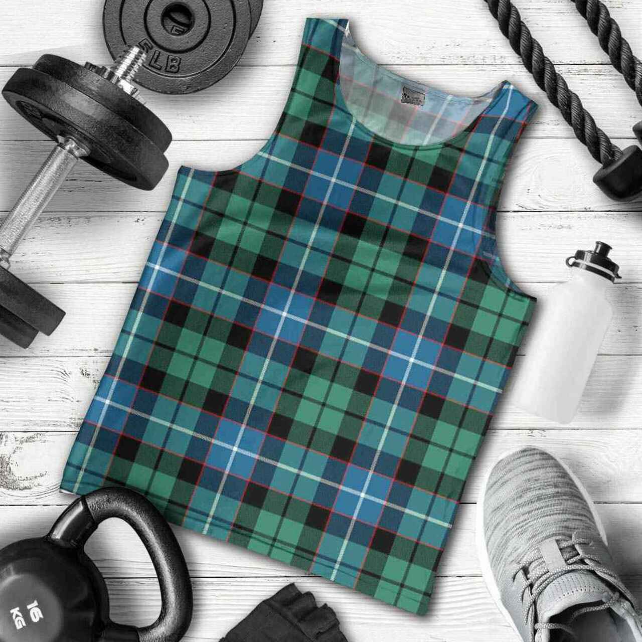 Galbraith Ancient Tartan Plaid Men Tank Top