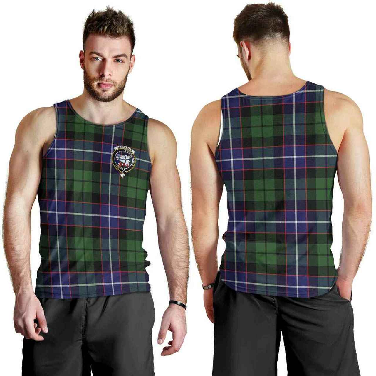 Galbraith Tartan Crest Men Tank Top