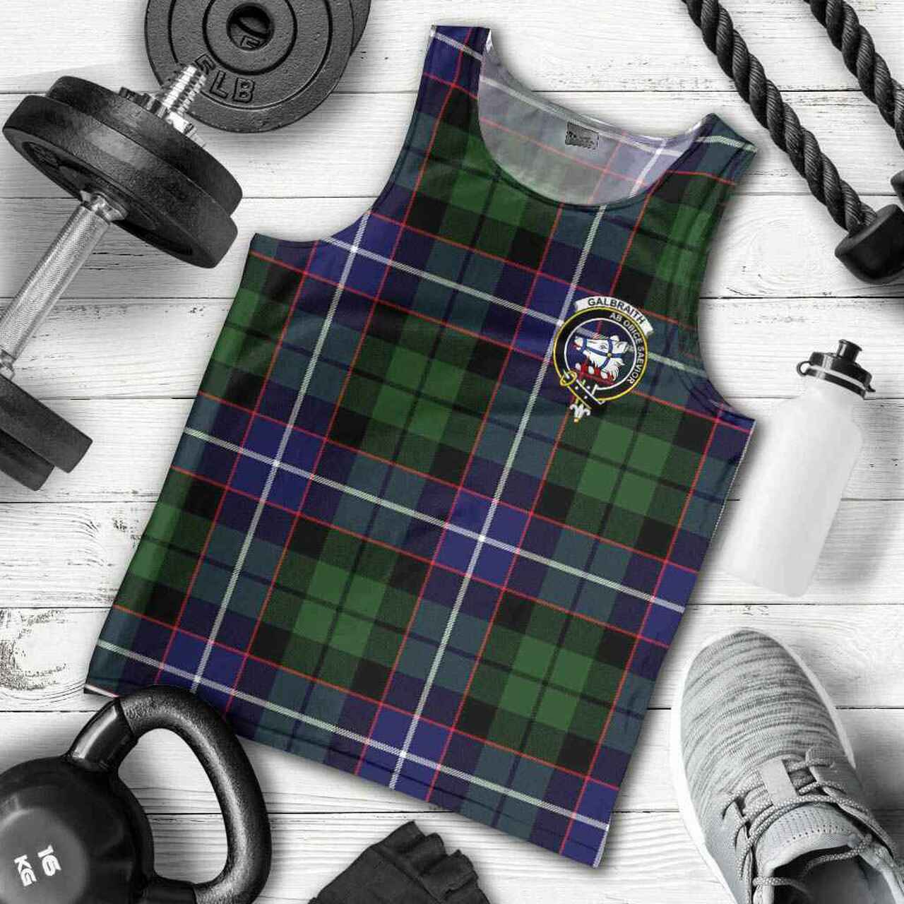 Galbraith Tartan Crest Men Tank Top