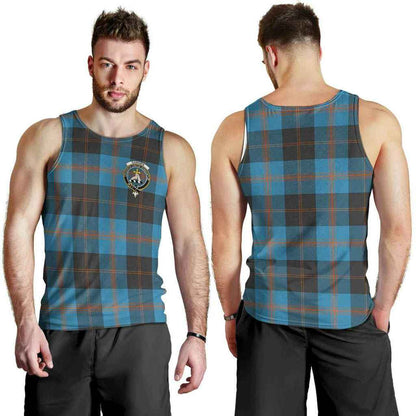 Garden Tartan Crest Men Tank Top