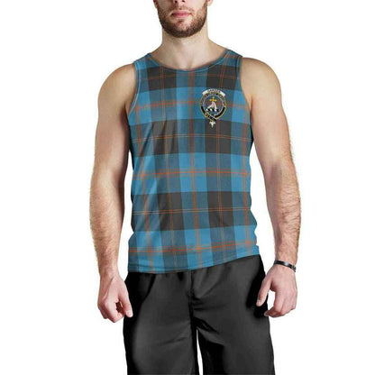 Garden Tartan Crest Men Tank Top