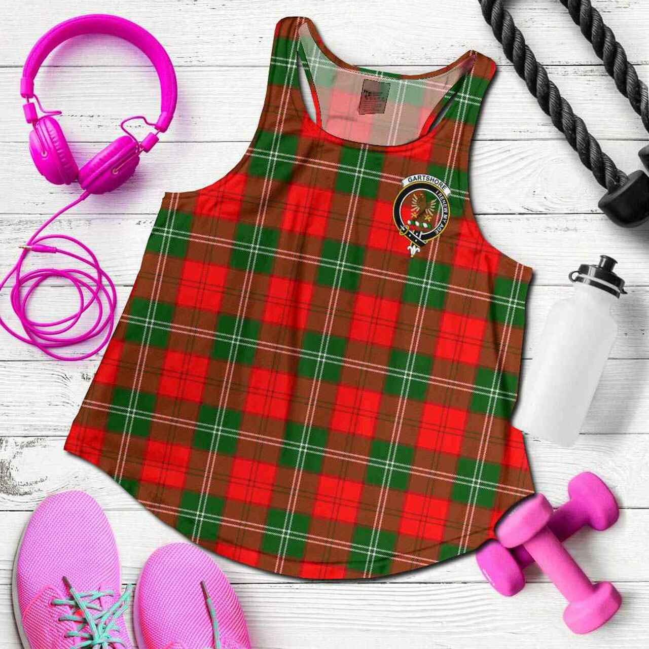 Gartshore Tartan Crest Women Racerback Tank