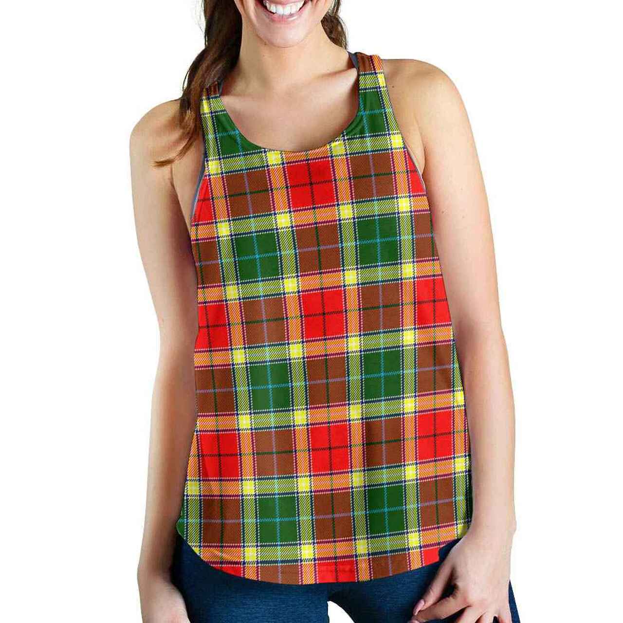 Gibbs Tartan Plaid Women Racerback Tank