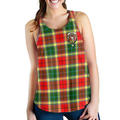 Gibson Tartan Crest Women Racerback Tank