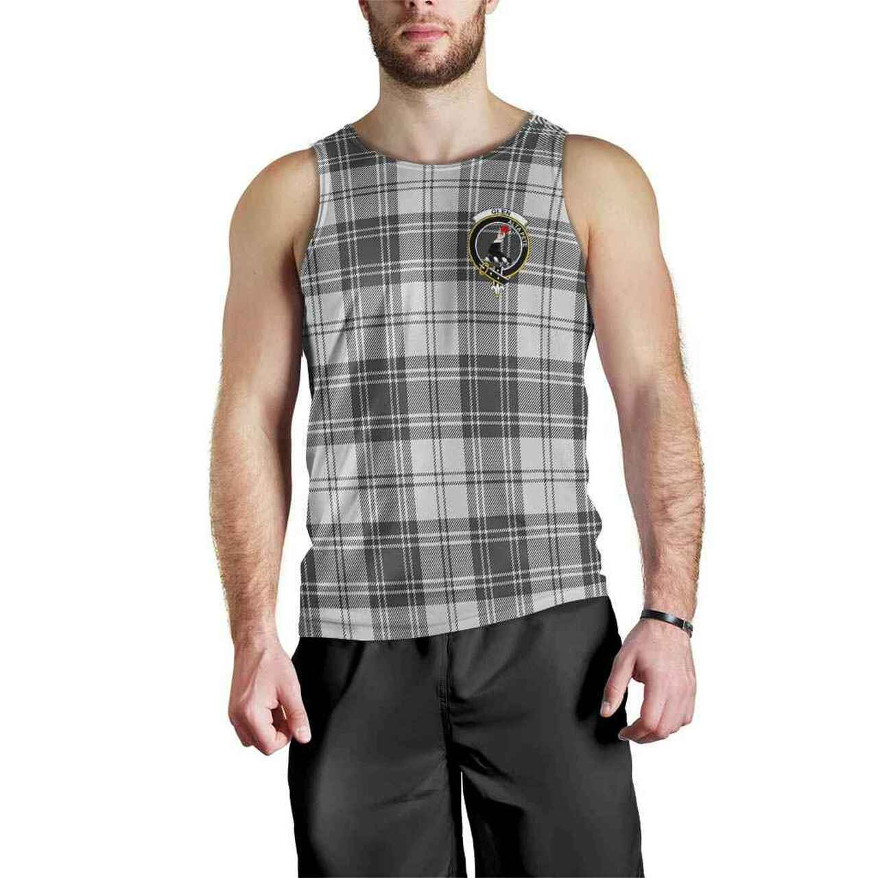 Glen Tartan Crest Men Tank Top