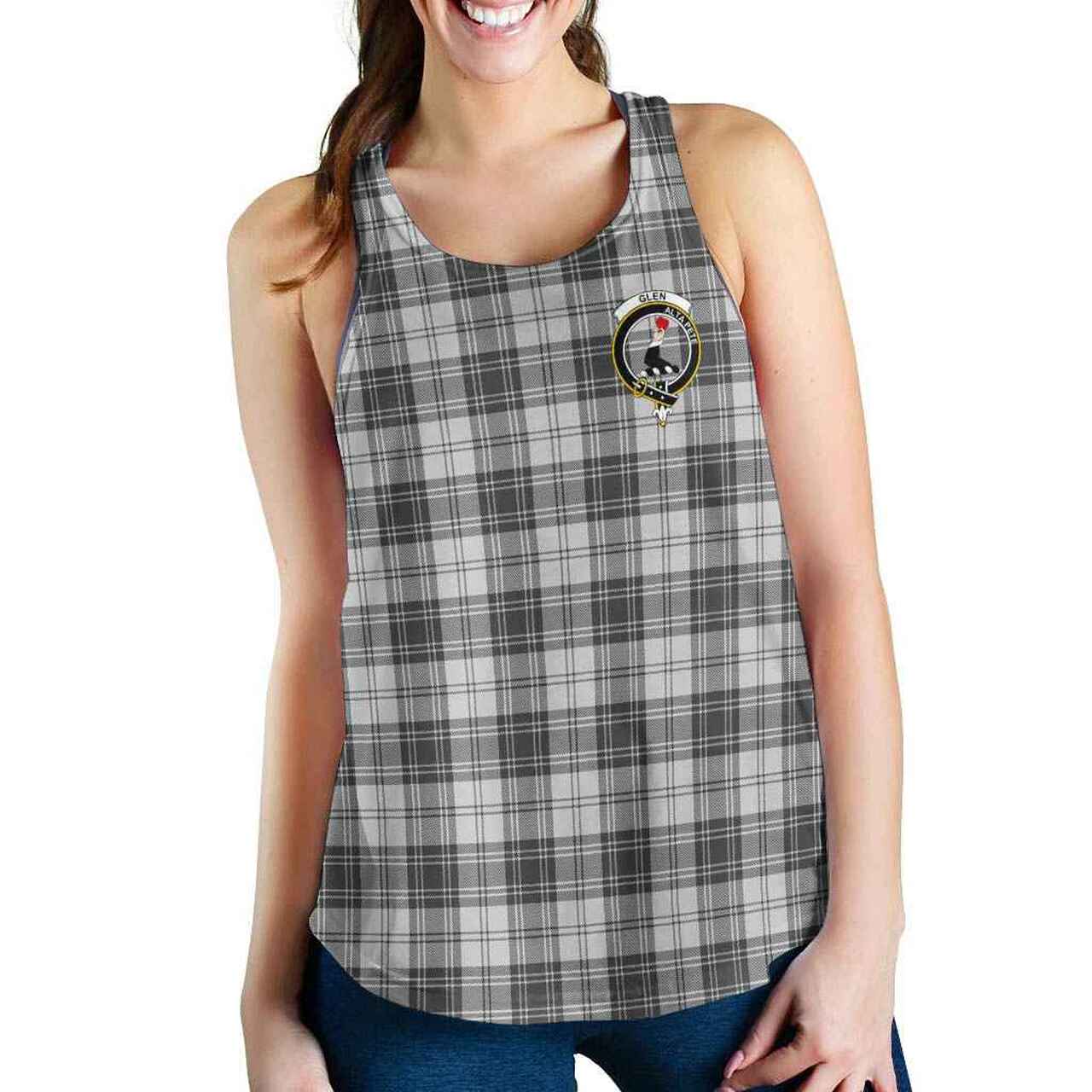 Glen Tartan Crest Women Racerback Tank