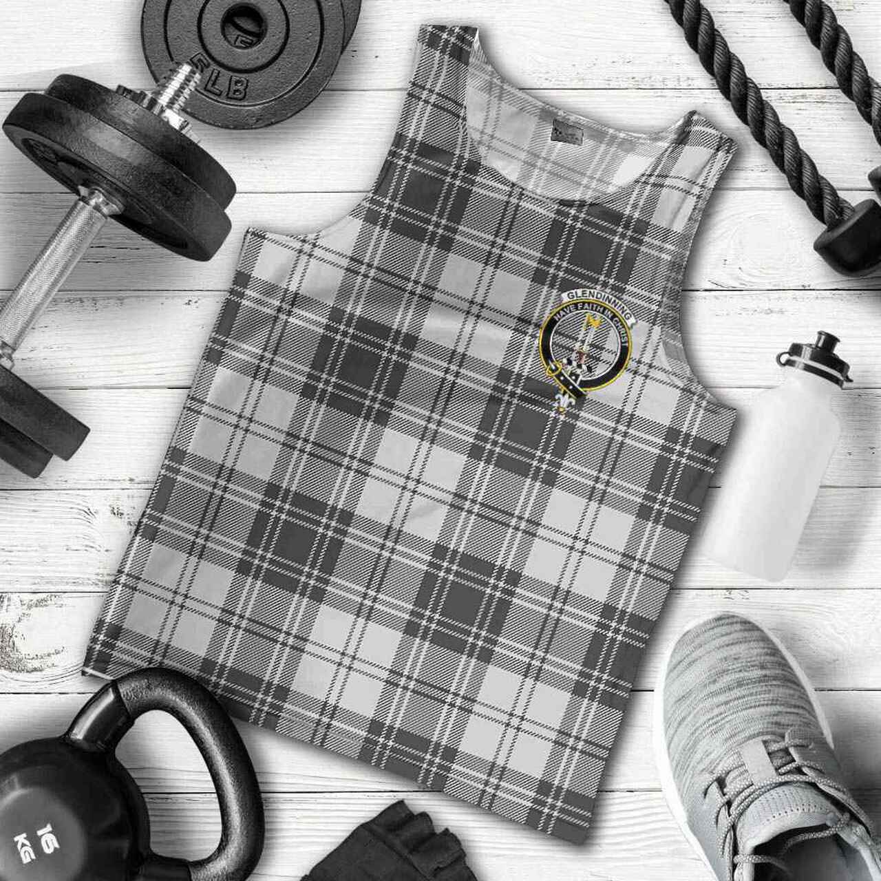 Glendinning Tartan Crest Men Tank Top