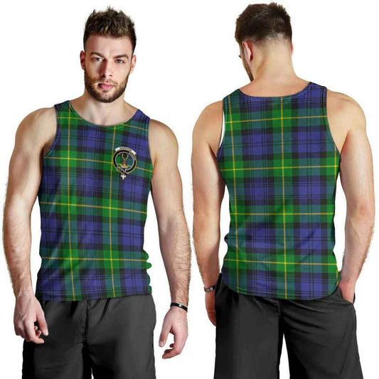 Gordon Tartan Crest Men Tank Top