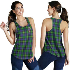 Gordon Tartan Crest Women Racerback Tank