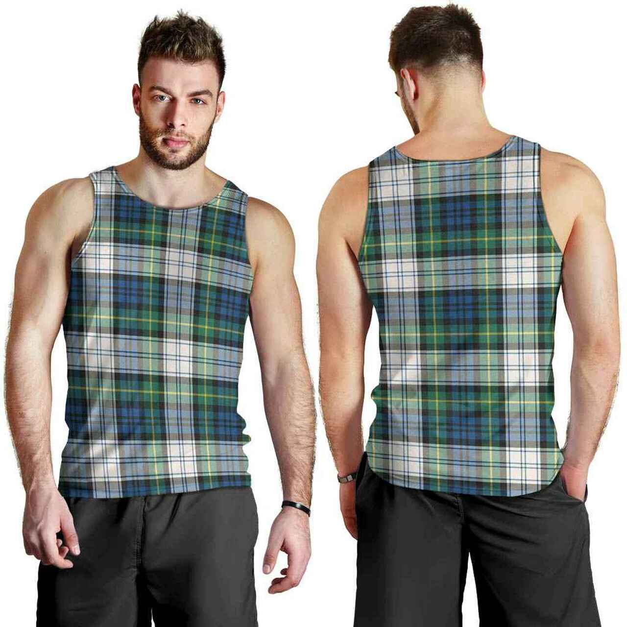 Gordon Dress Ancient Tartan Plaid Men Tank Top