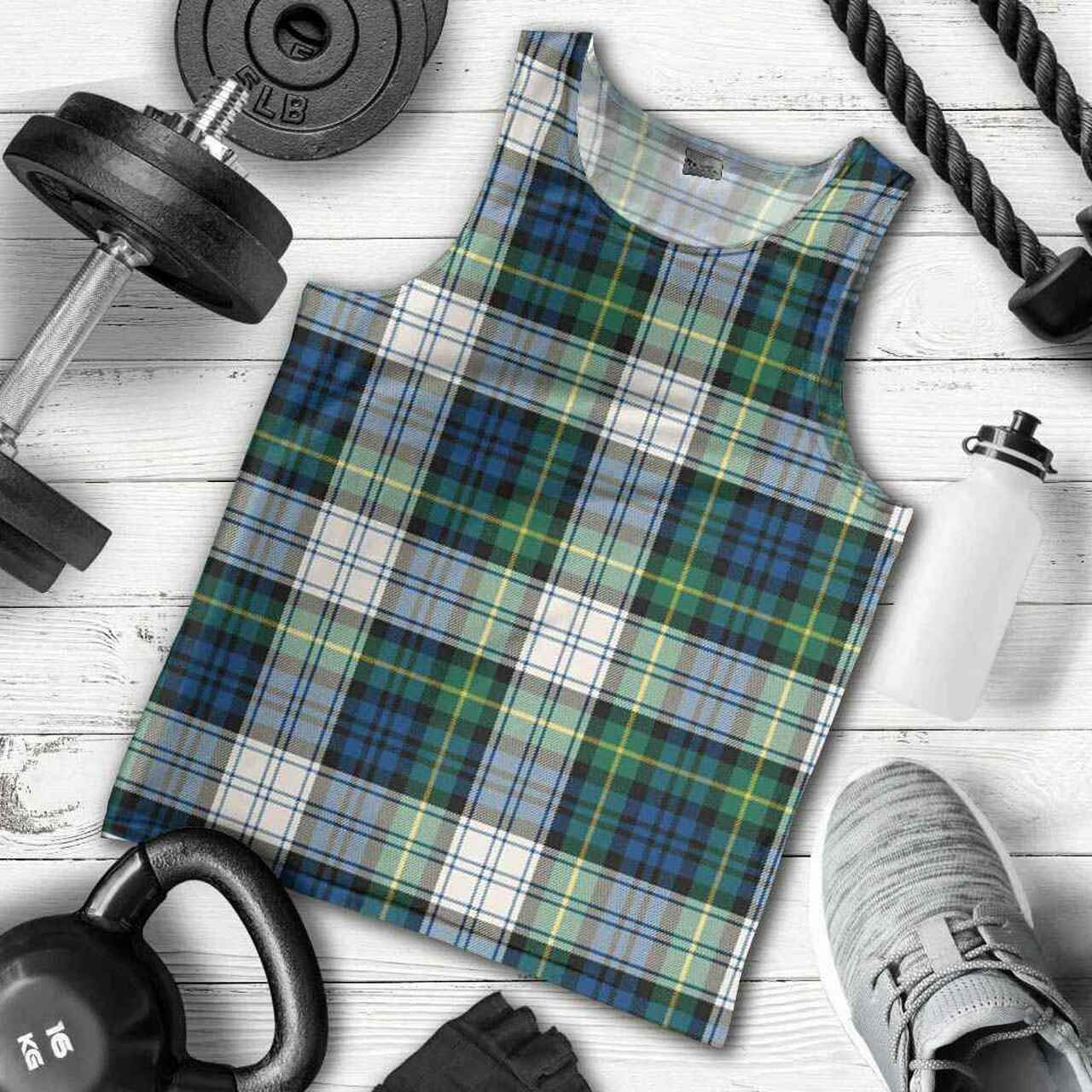 Gordon Dress Ancient Tartan Plaid Men Tank Top