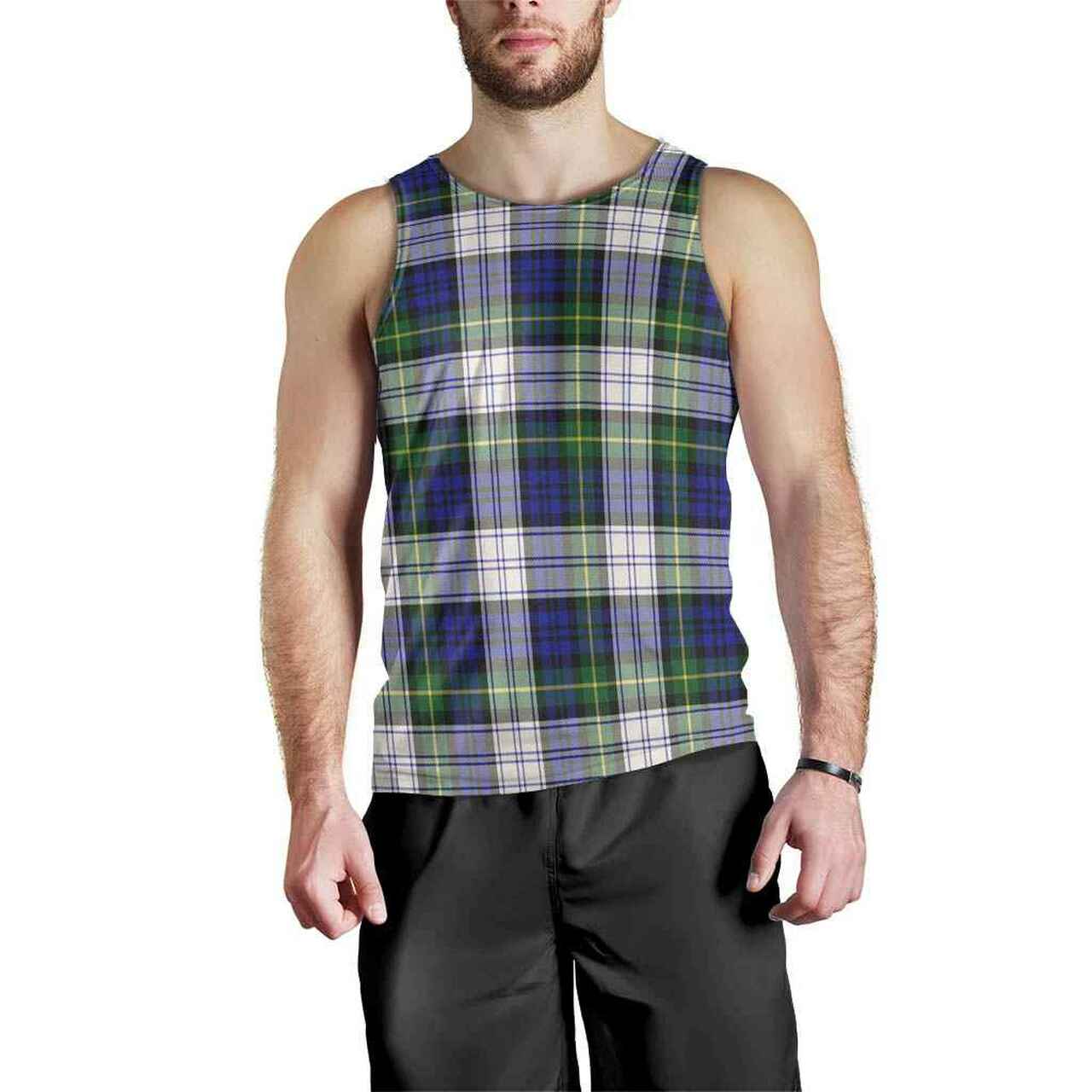 Gordon Dress Modern Tartan Plaid Men Tank Top