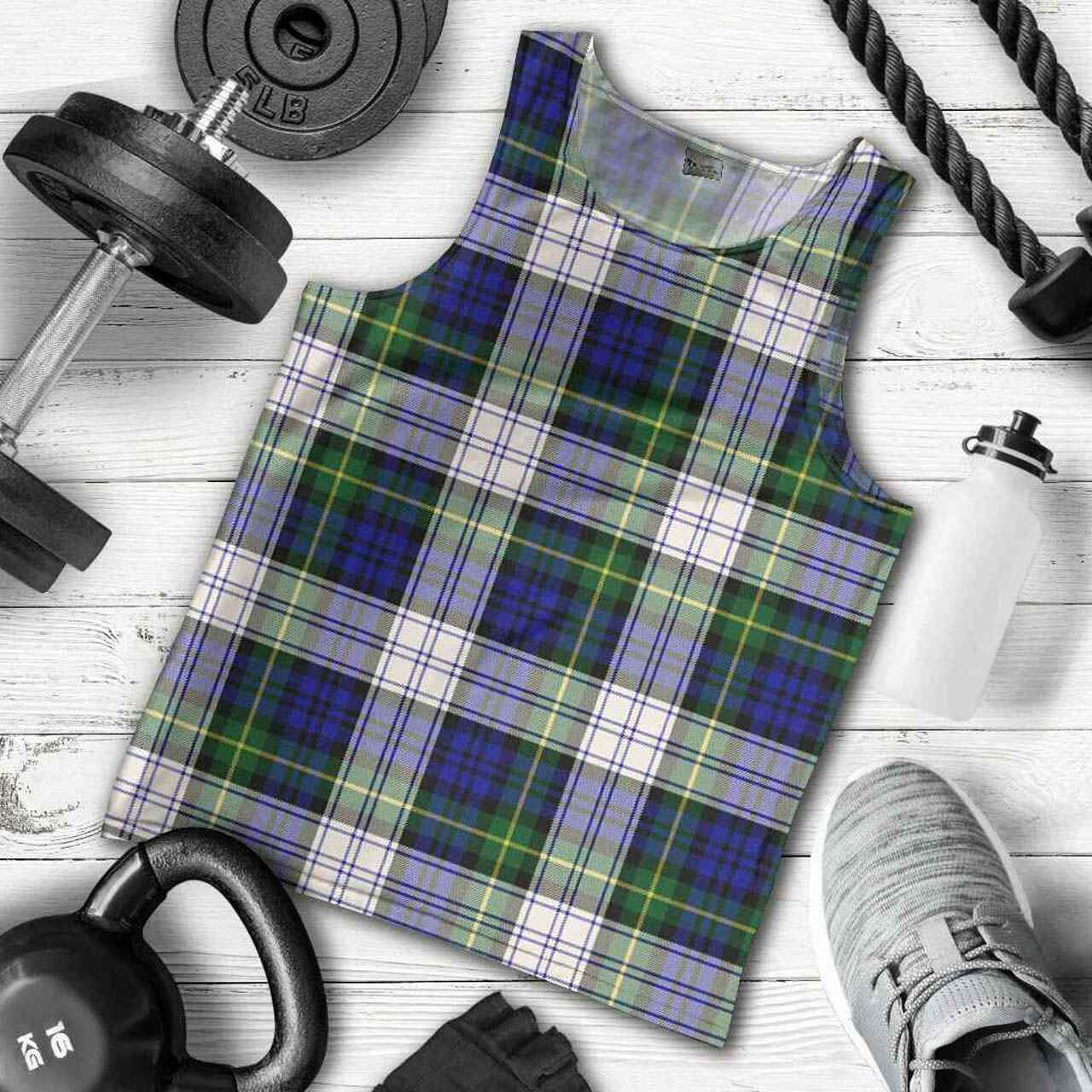 Gordon Dress Modern Tartan Plaid Men Tank Top