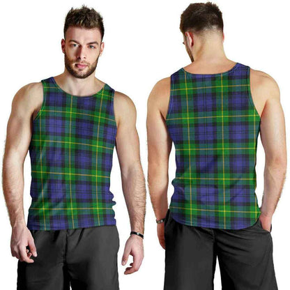 Gordon Modern Tartan Plaid Men Tank Top