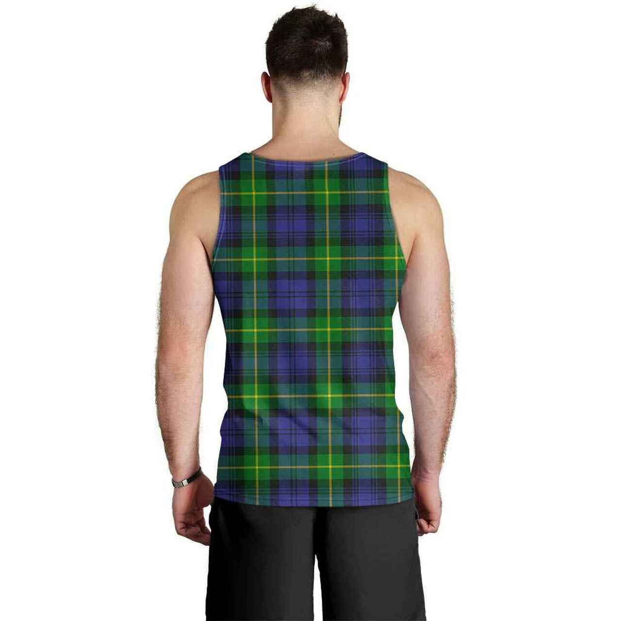 Gordon Modern Tartan Plaid Men Tank Top