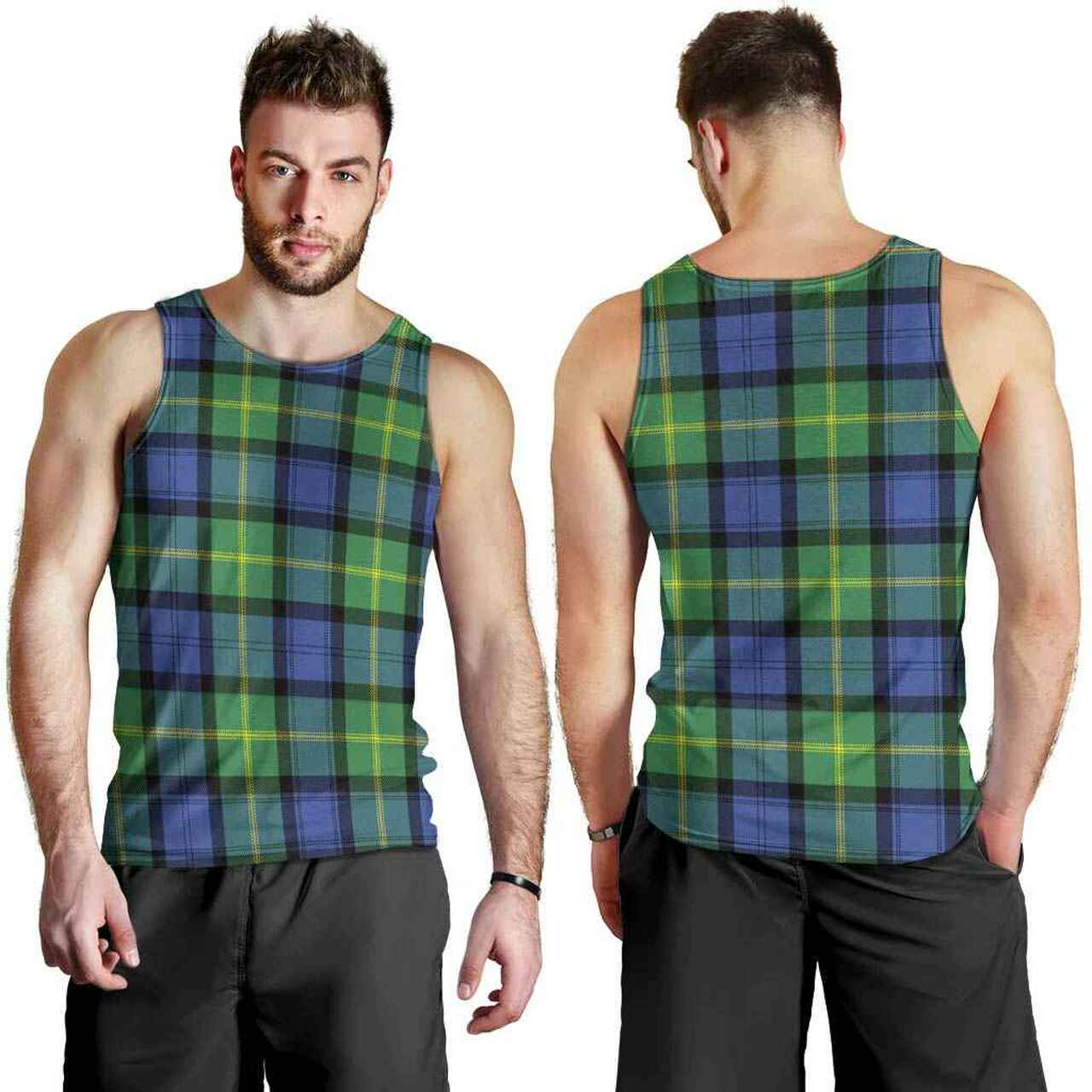 Gordon Old Ancient Tartan Plaid Men Tank Top