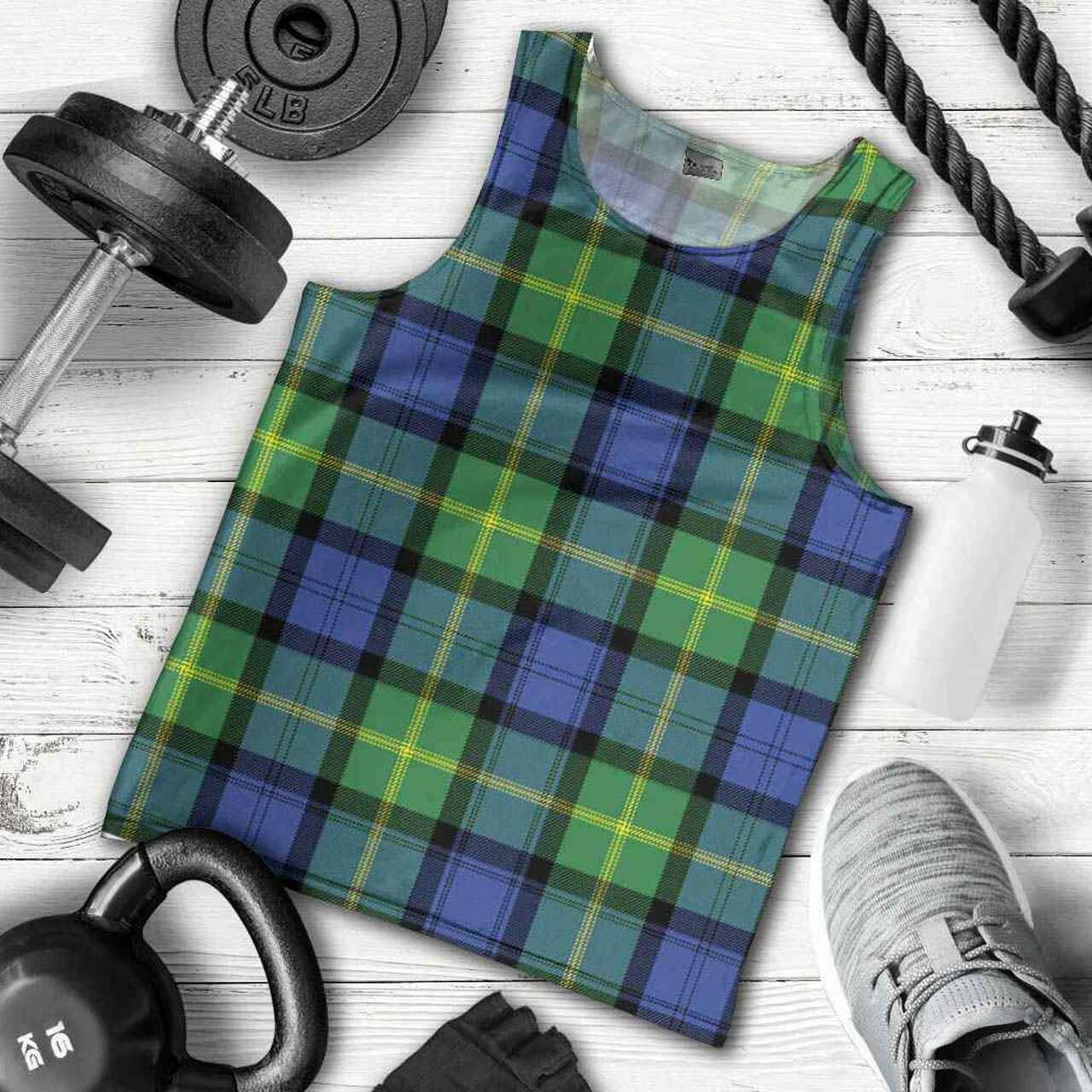 Gordon Old Ancient Tartan Plaid Men Tank Top