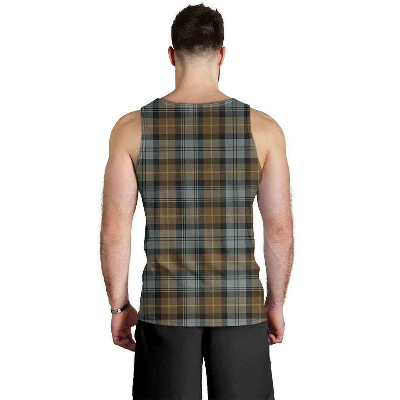 Gordon Weathered Tartan Plaid Men Tank Top