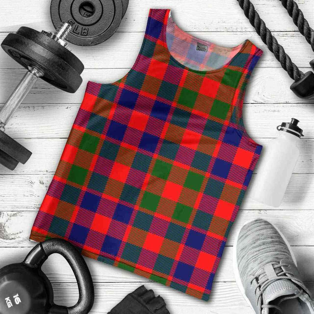 Gow Modern Tartan Plaid Men Tank Top