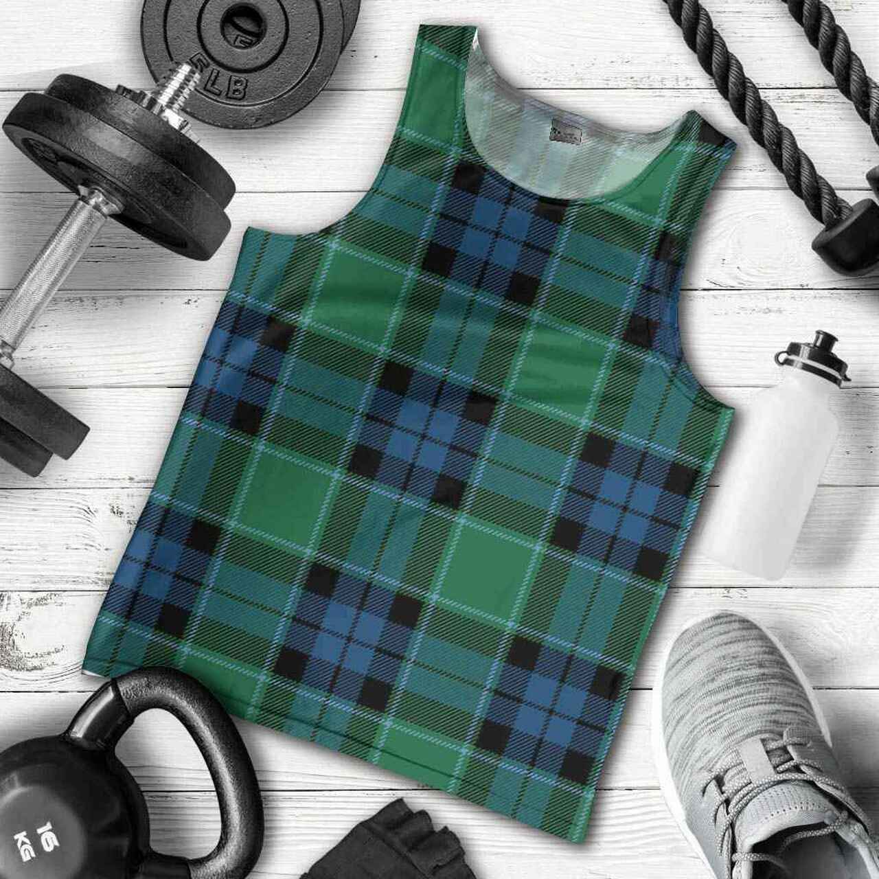 Graham of Menteith Ancient Tartan Plaid Men Tank Top