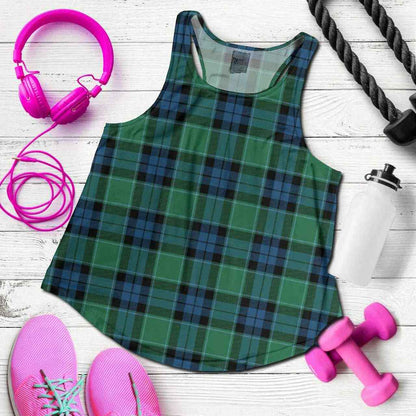 Graham of Menteith Ancient Tartan Plaid Women Racerback Tank