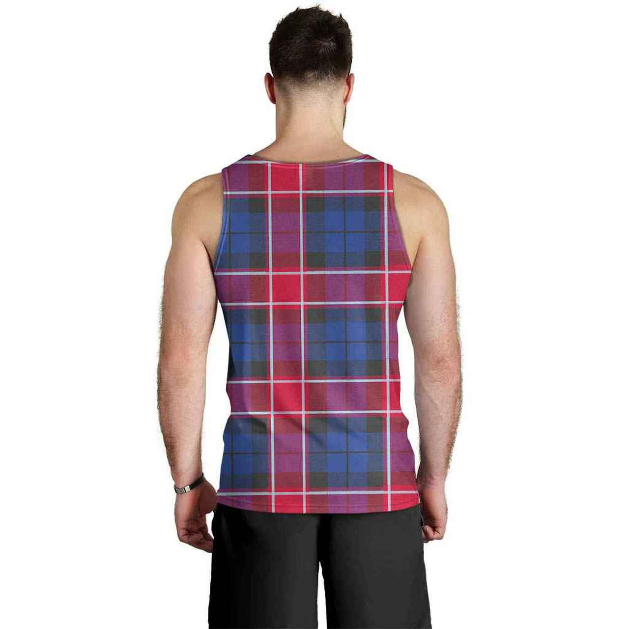 Graham of Menteith Red Tartan Plaid Men Tank Top