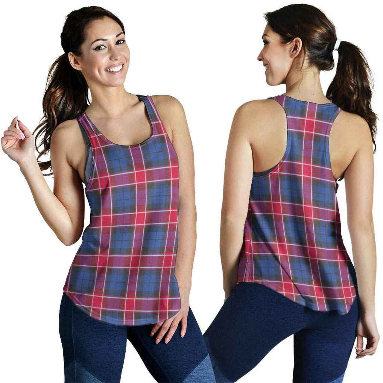 Graham of Menteith Red Tartan Plaid Women Racerback Tank